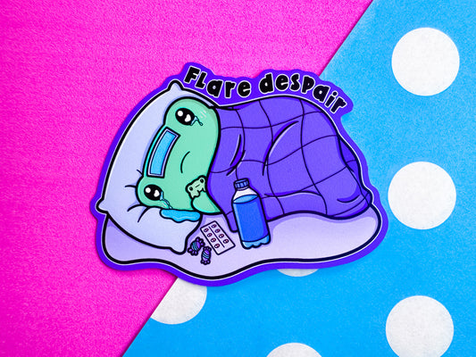 Flare Despair Frog Sticker