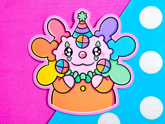 Clown Axolotl Sticker