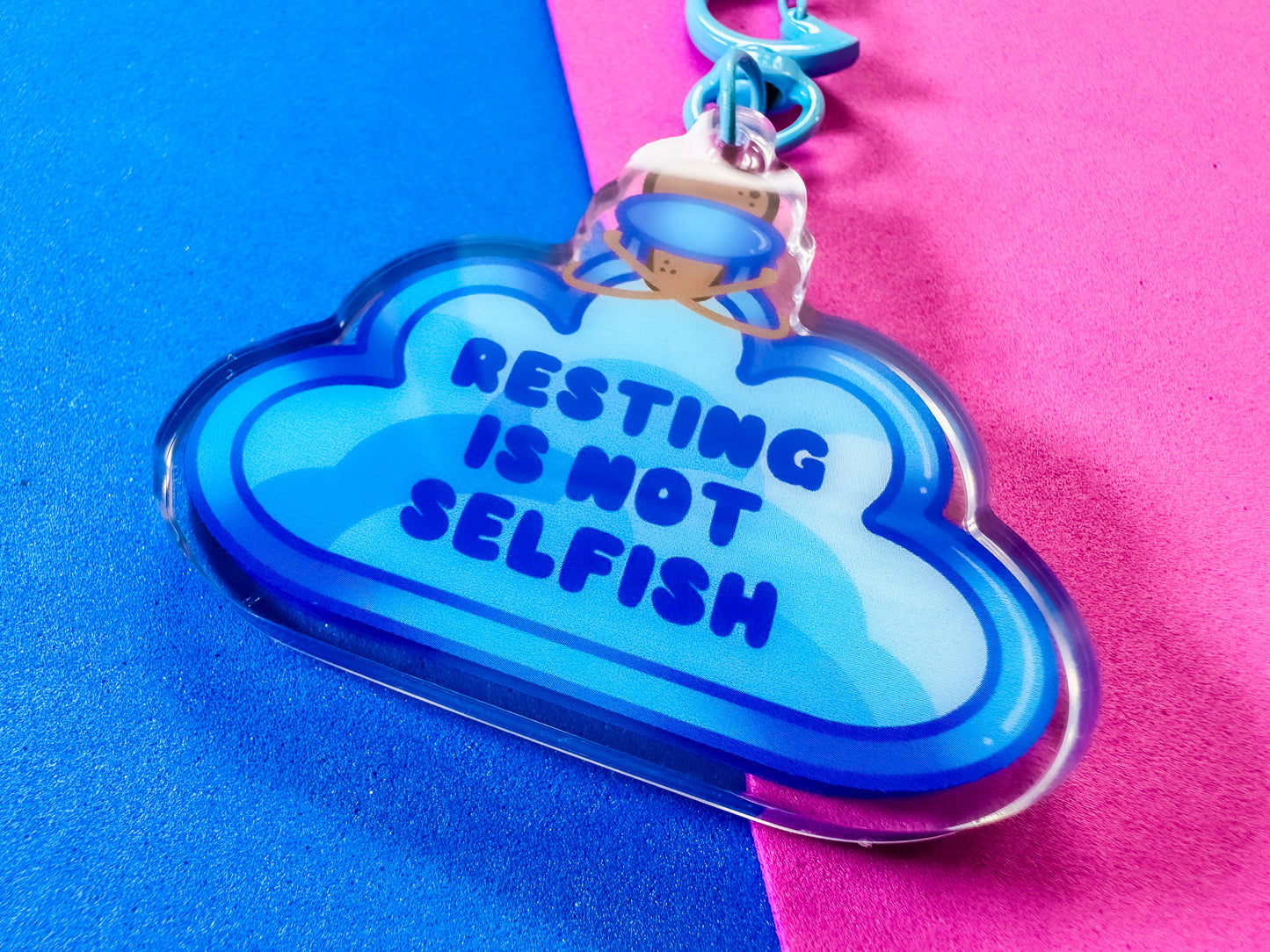 Rest Potion Acrylic Shaker Keyring