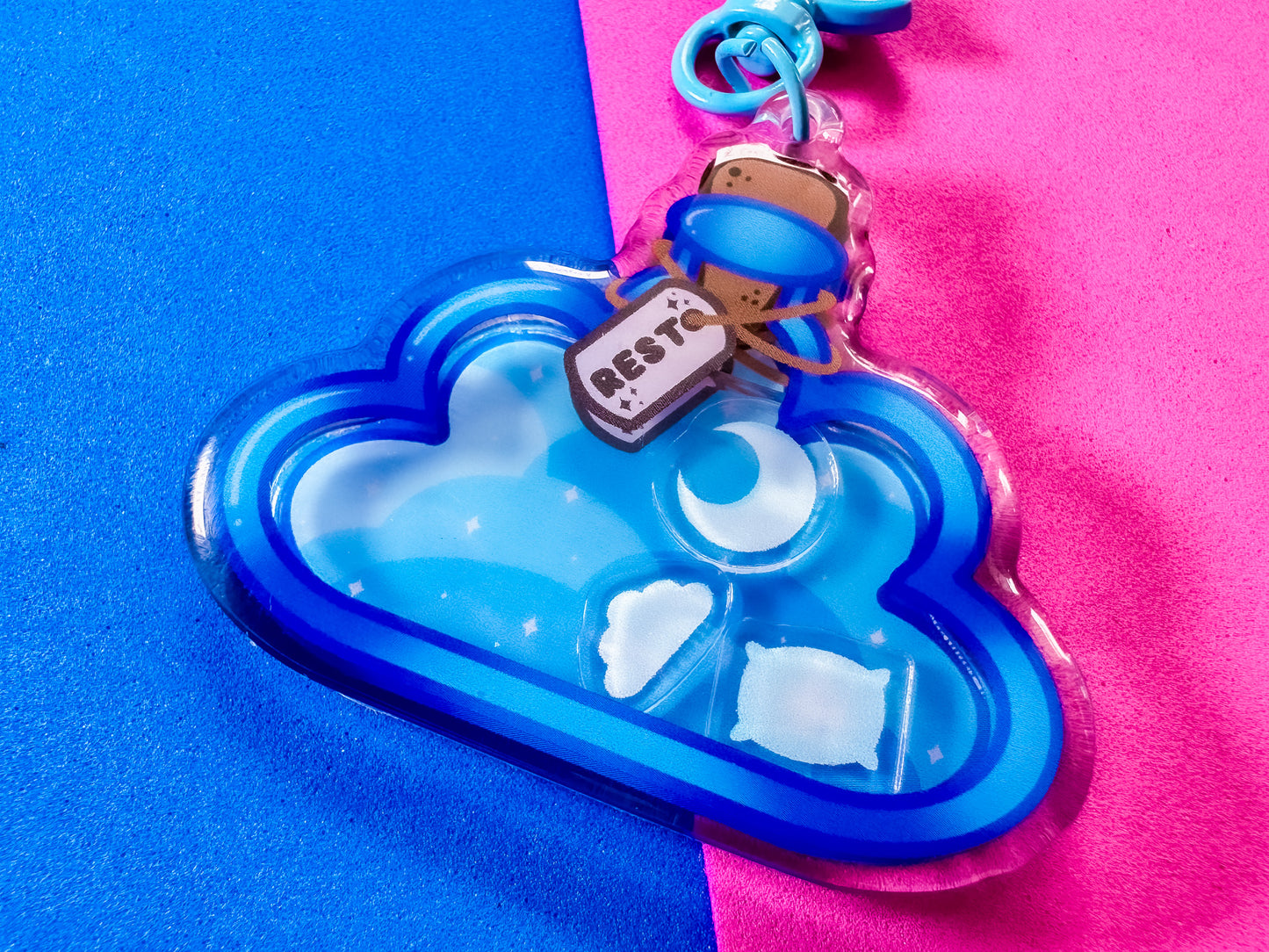 Rest Potion Acrylic Shaker Keyring