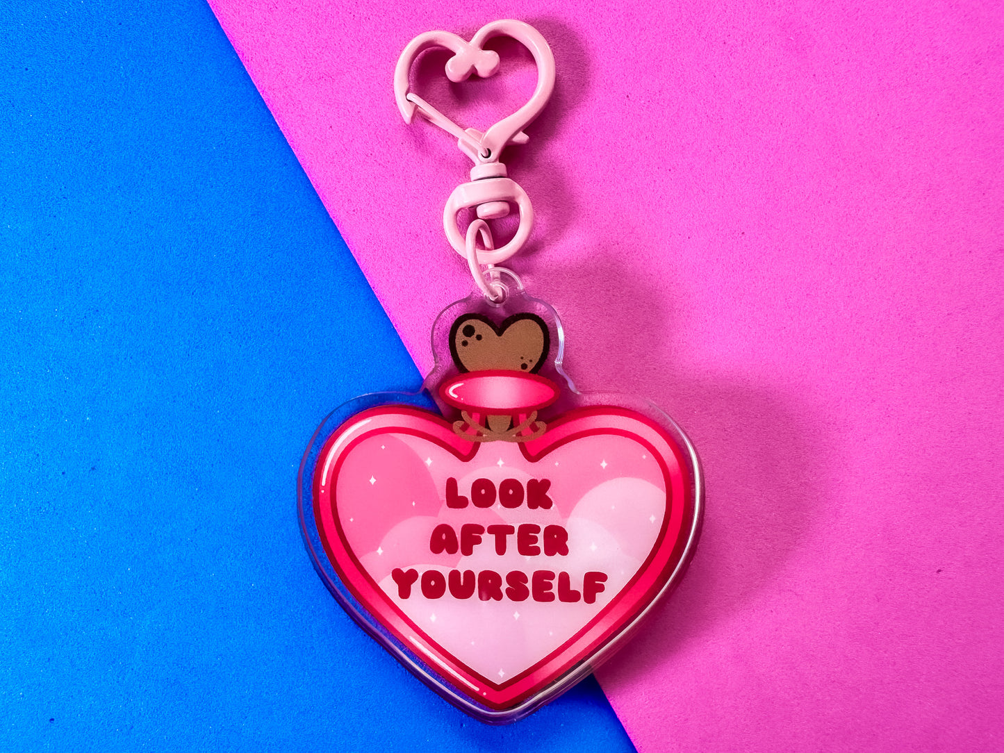 Health Potion Acrylic Shaker Keyring