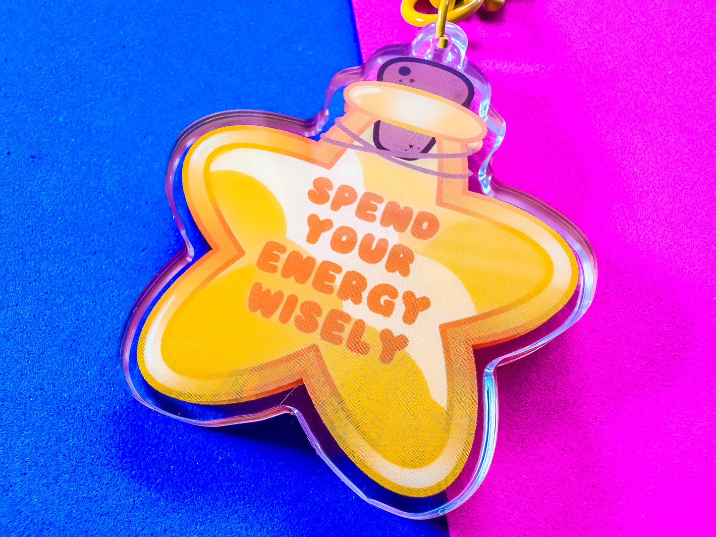 Energy Potion Acrylic Shaker Keyring