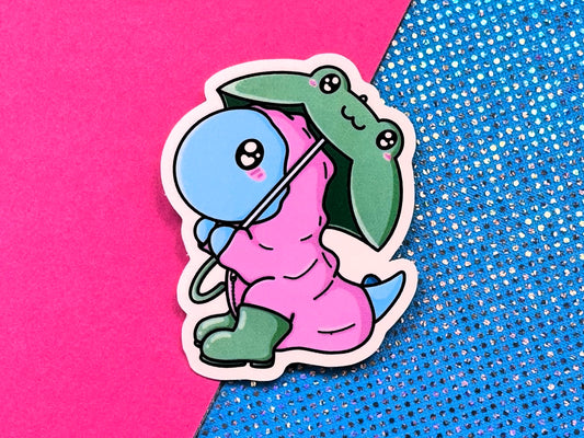 Rainy Day Dinosaur Sticker