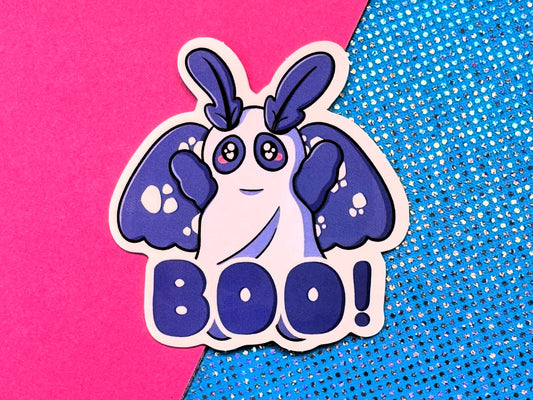 Boo Mothman Sticker