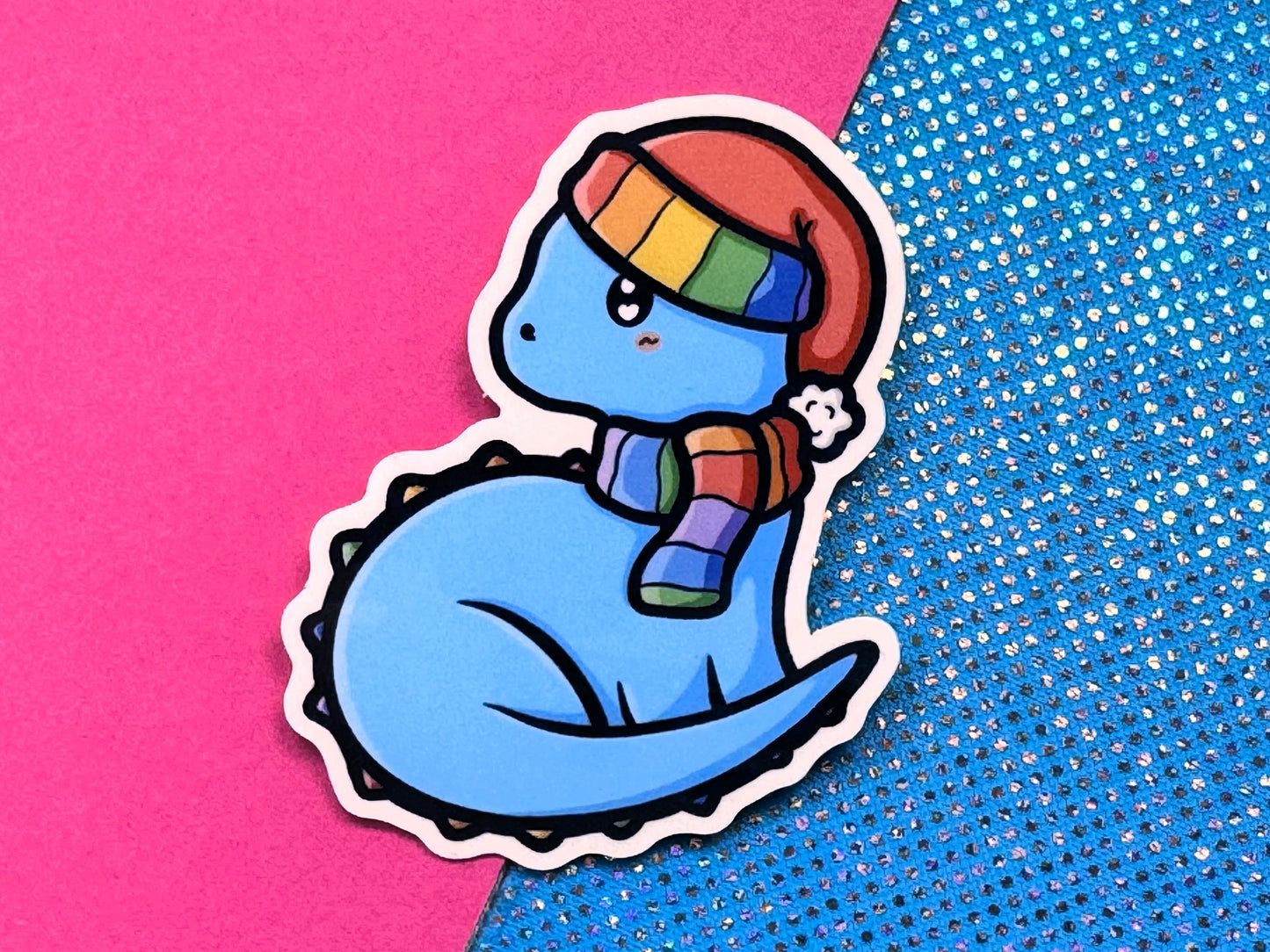 Winter Dino Sticker