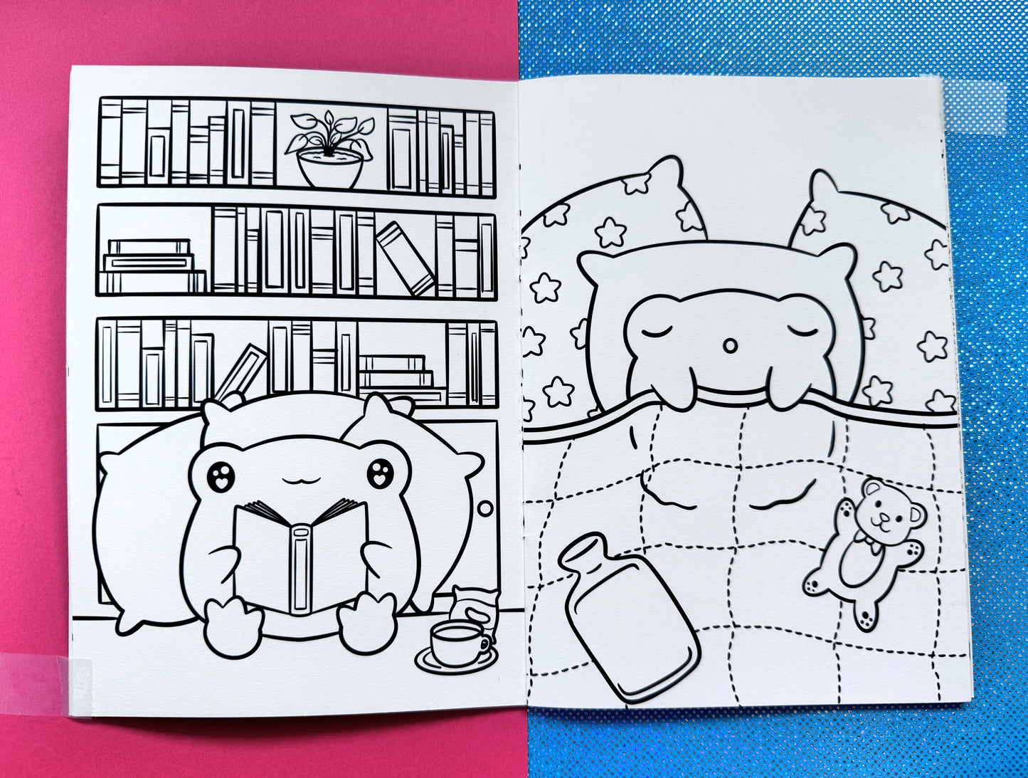 Self Care Frog Colouring Book