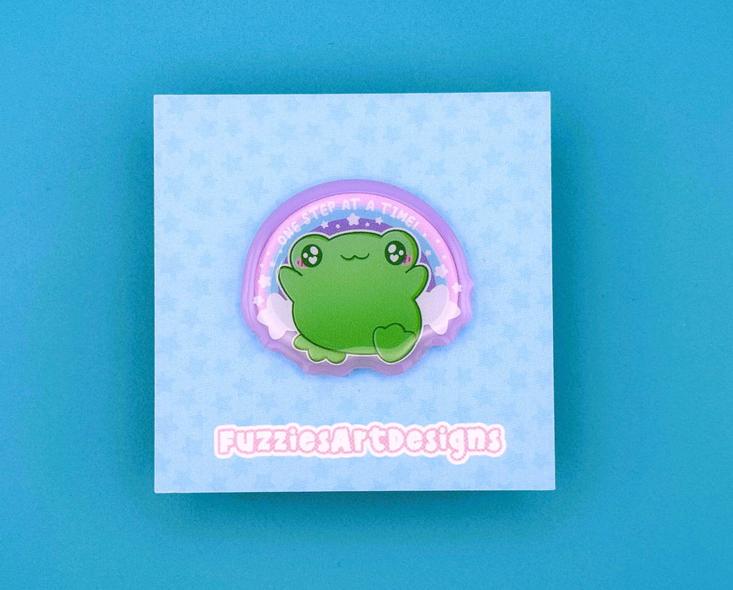 One Step At A Time Acrylic Pin