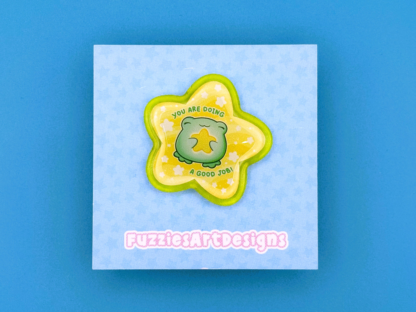 Good Job Star Acrylic Pin