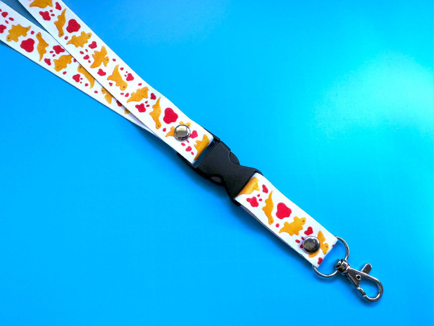 Dino Nugget Emotions Lanyard