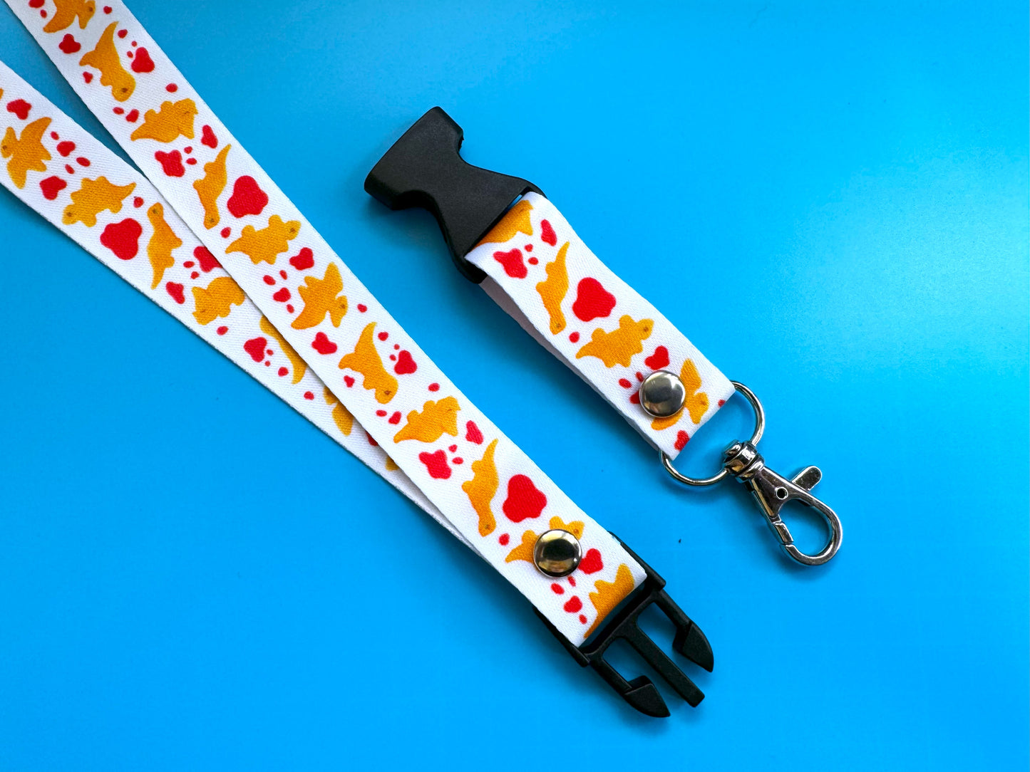 Dino Nugget Emotions Lanyard