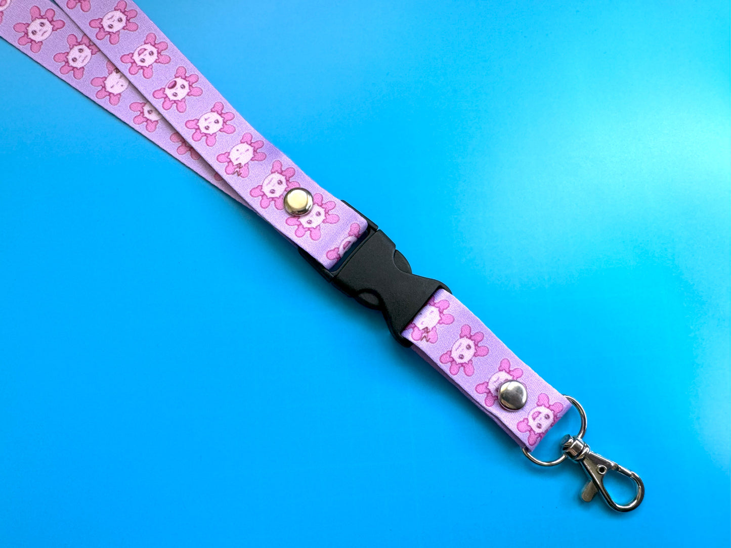 Axolotl Emotions Lanyard