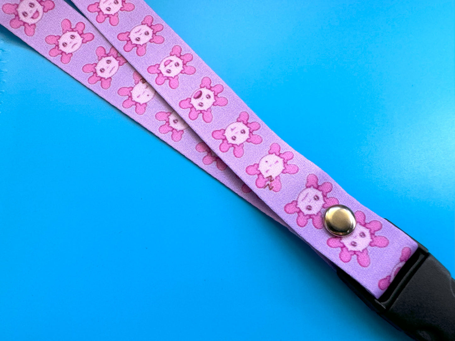 Axolotl Emotions Lanyard