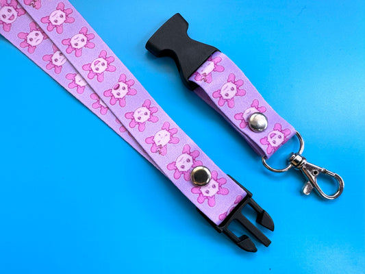 Axolotl Emotions Lanyard