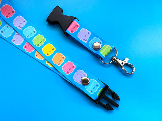 Frog Emotions Lanyard