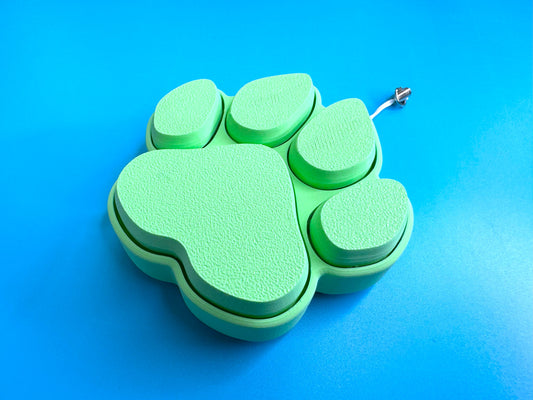 Large Green Paw Print Keyboard Fidget