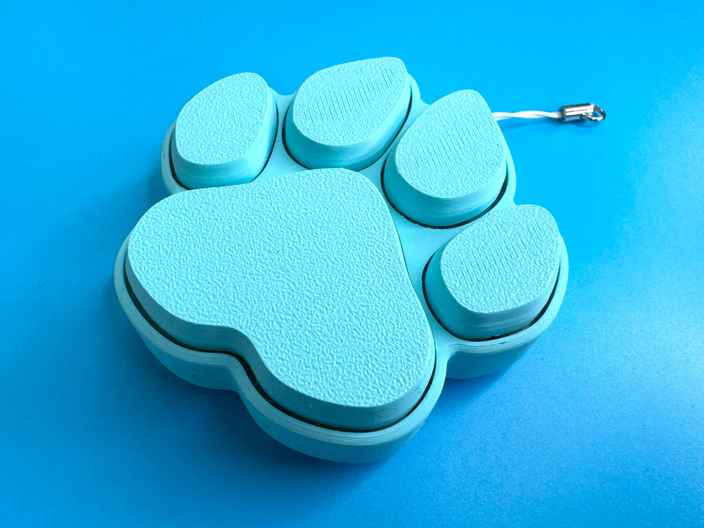 Large Blue Paw Print Keyboard Fidget