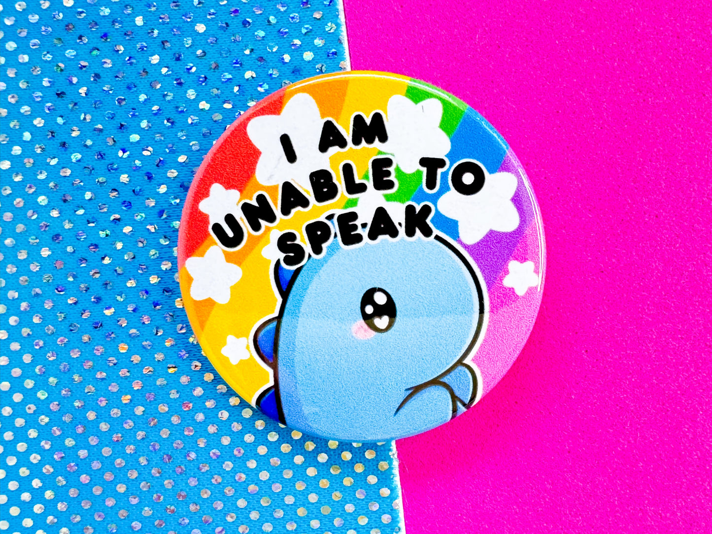 Unable To Speak Badge