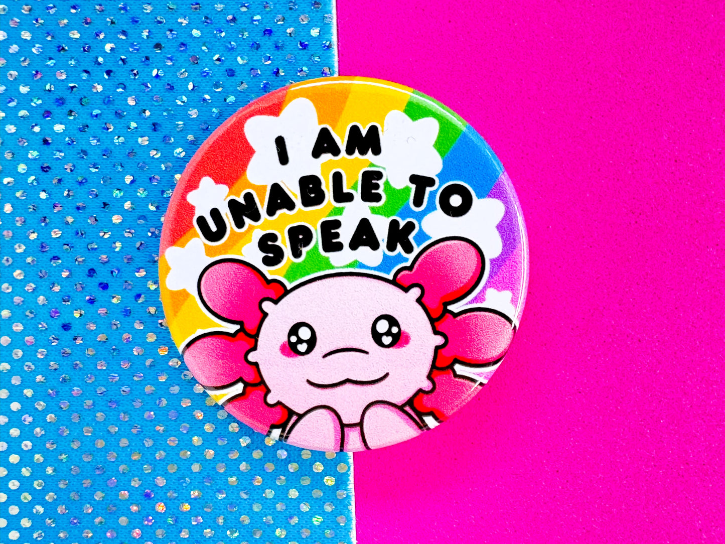 Unable To Speak Badge