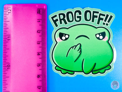 Frog Off Sticker