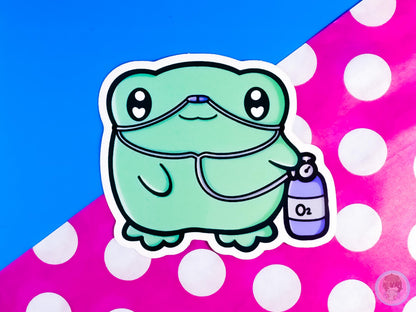 Oxygen Frog Sticker