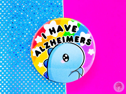 Alzheimers Pin Button Badge