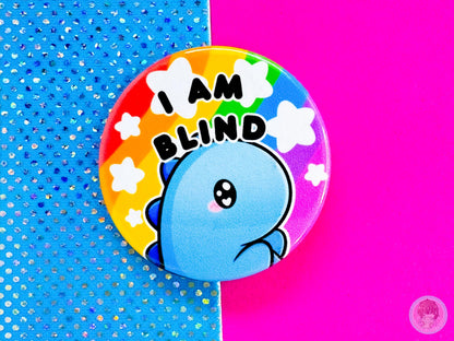 Blind Pin Button Badge