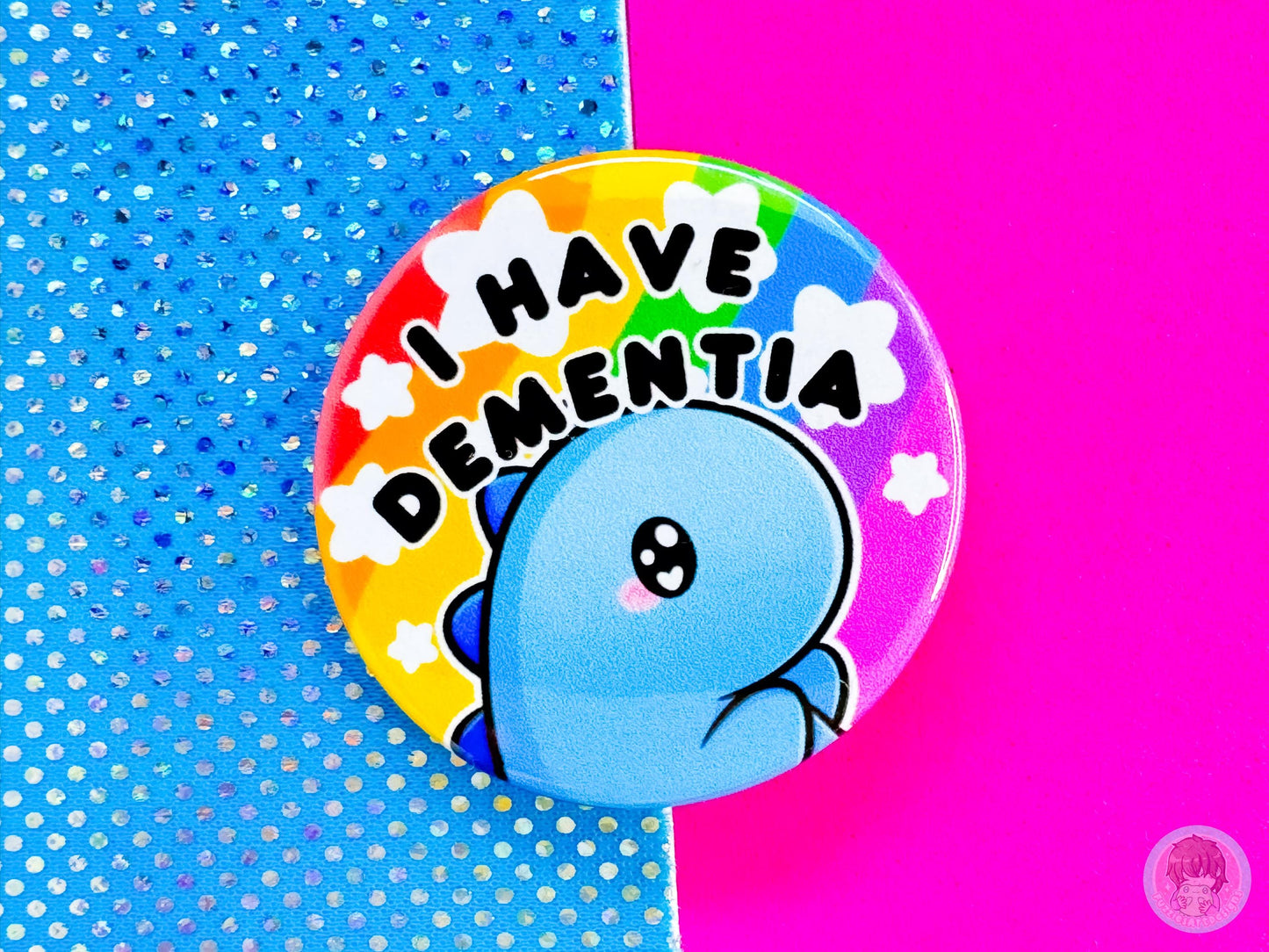 Dementia Pin Button Badge