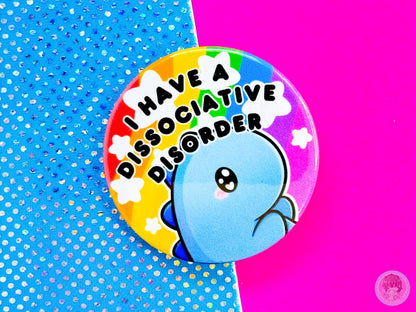 Dissociative Disorder Pin Button Badge