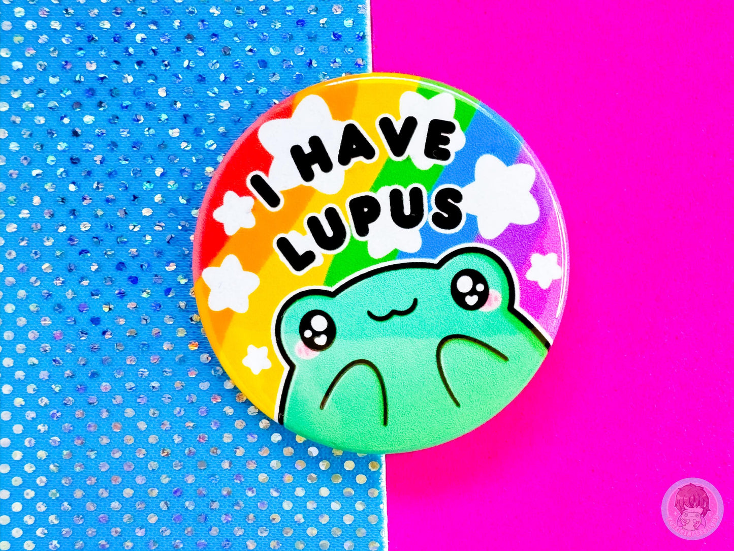Lupus Pin Button Badg