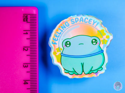 Feeling Spacey Astronaught Frog Pin
