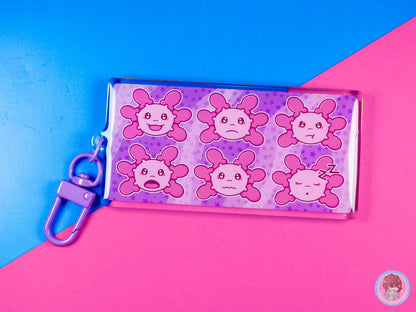 Axolotl Emotion Communication Keyring