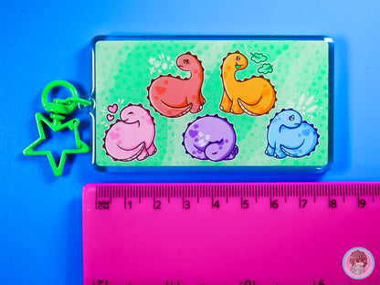 Dinosaur Emotion Communication Keyring