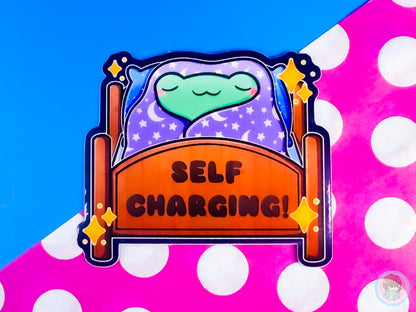 Self Charging Frog Sticker