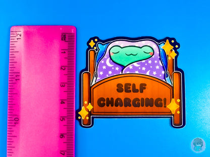 Self Charging Frog Sticker