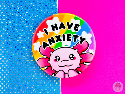 Anxiety Pin Button Badge
