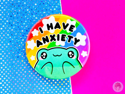 Anxiety Pin Button Badge