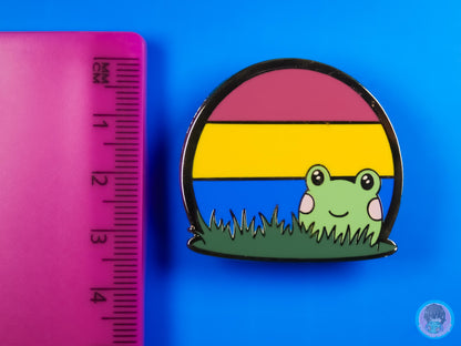 Pansexual Pride Frog Pin