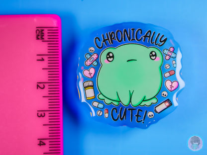 Chronically Cute Frog Pin