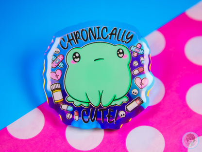Chronically Cute Frog Pin