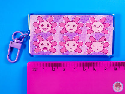 Axolotl Emotion Communication Keyring
