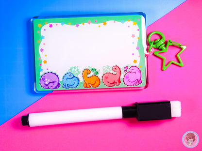 Dinosaur Whiteboard Communication Keyring And Pen