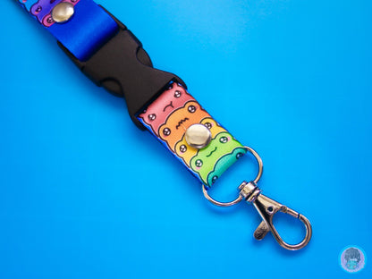 Frog Emotions Lanyard