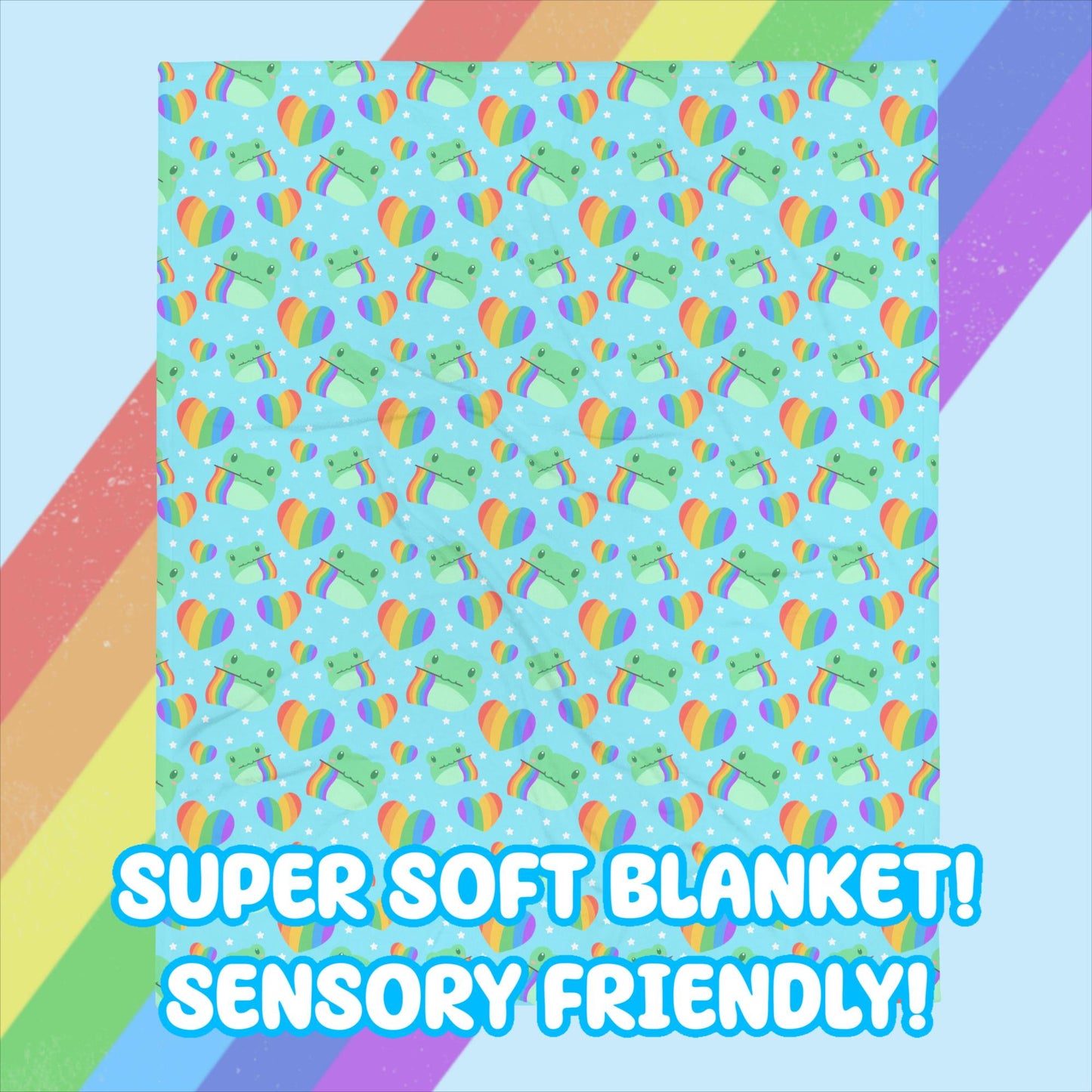 Pride Frog Throw Blanket