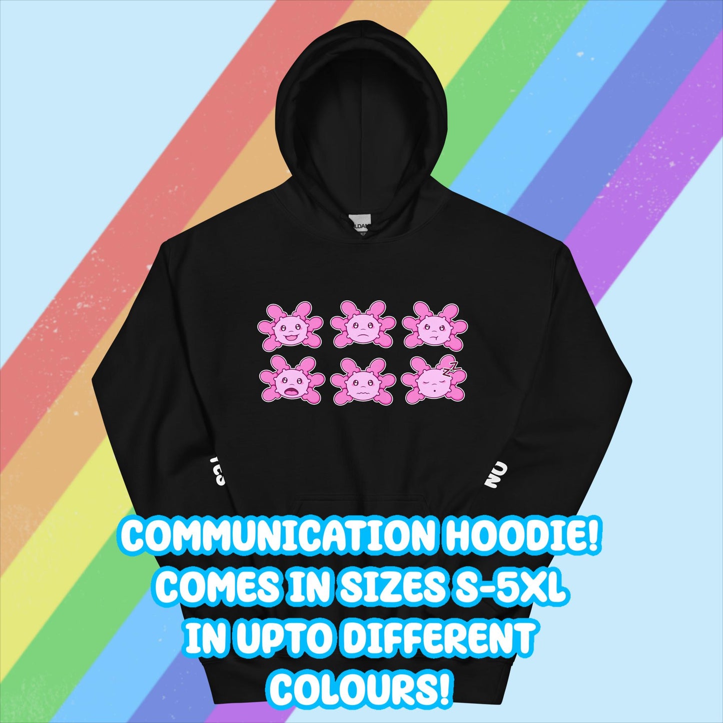 Axolotl Communication Hoodie