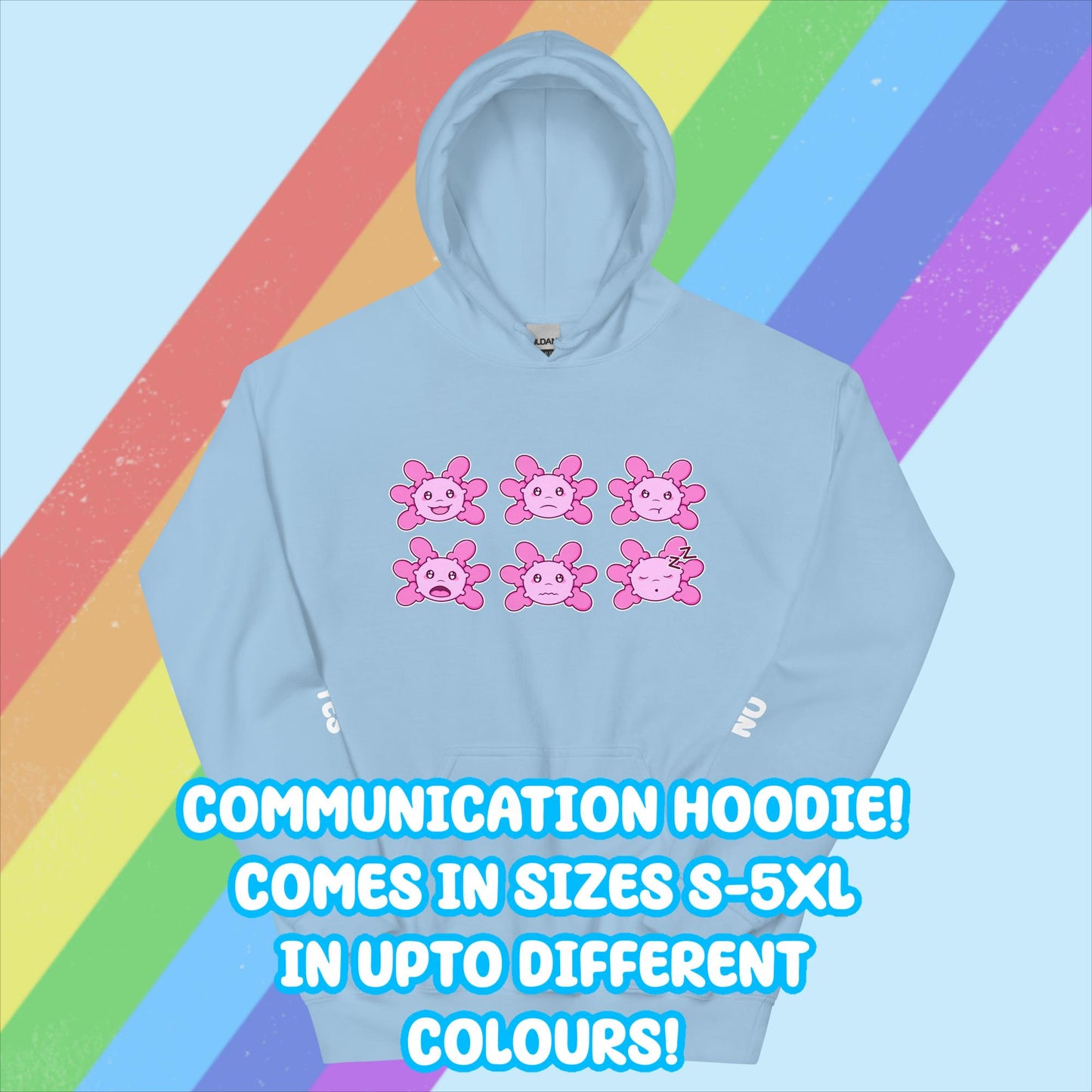 Axolotl Communication Hoodie