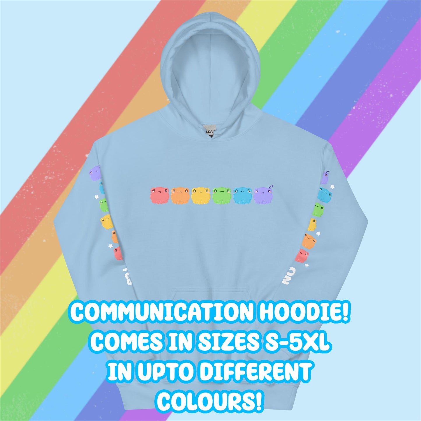 Jelly Bean Frog Mood Communication Hoodie