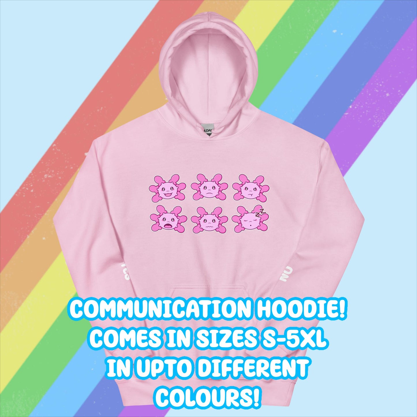 Axolotl Communication Hoodie