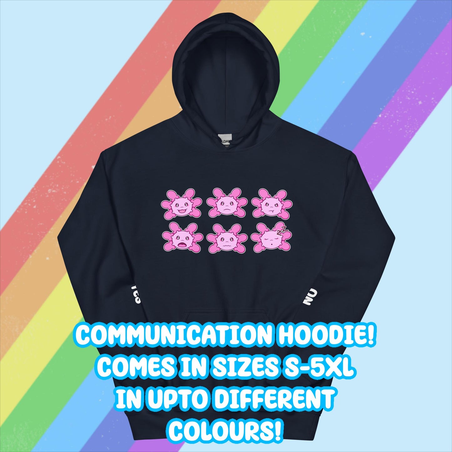 Axolotl Communication Hoodie