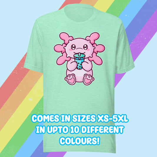 Bubble Tea Axolotl T-shirt