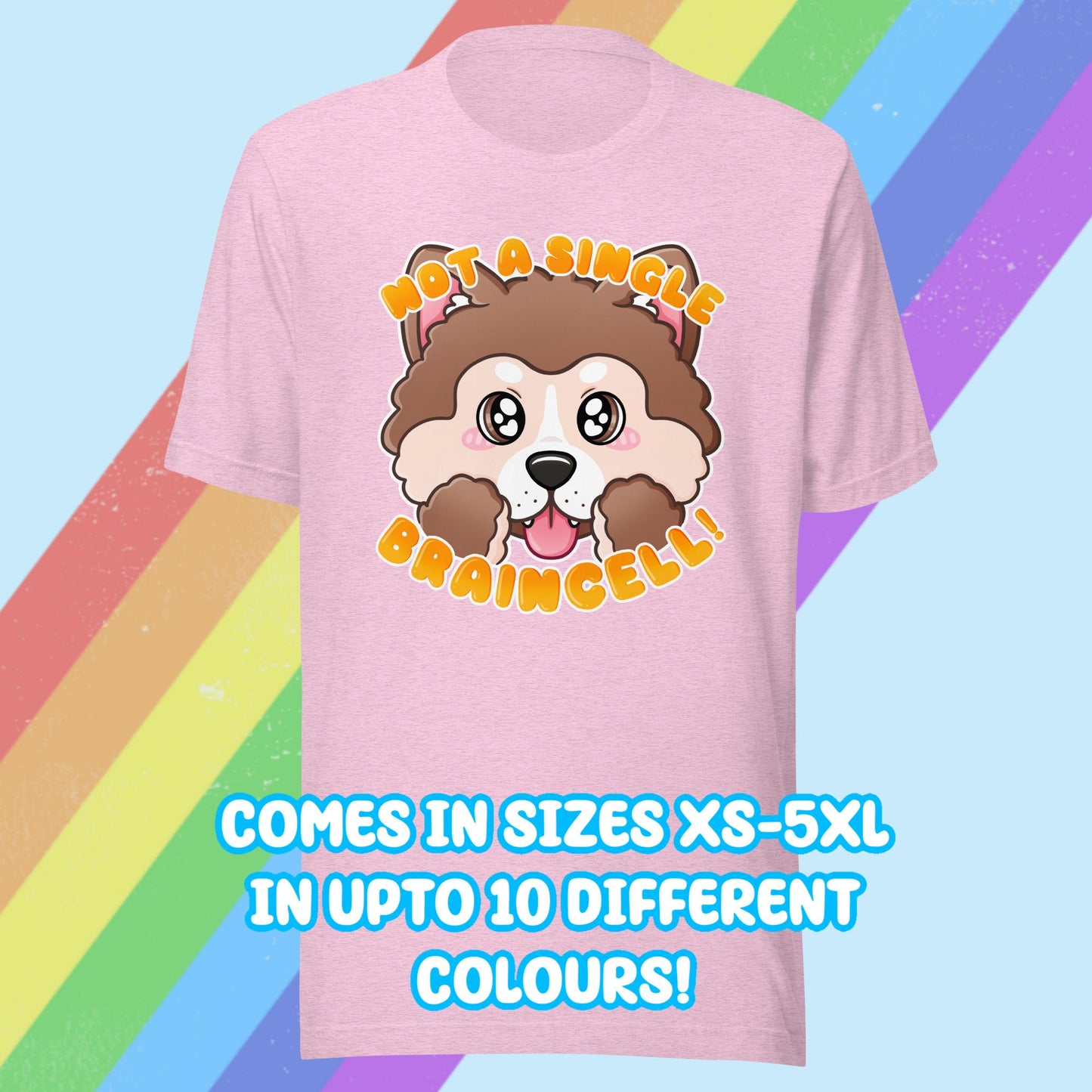 Not A Single Braincell Husky T-shirt